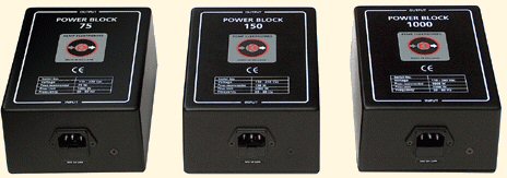 Available in three different power ratings...